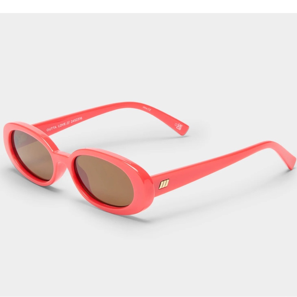 Le Specs Outta Love Sunglasses in Electric Orange